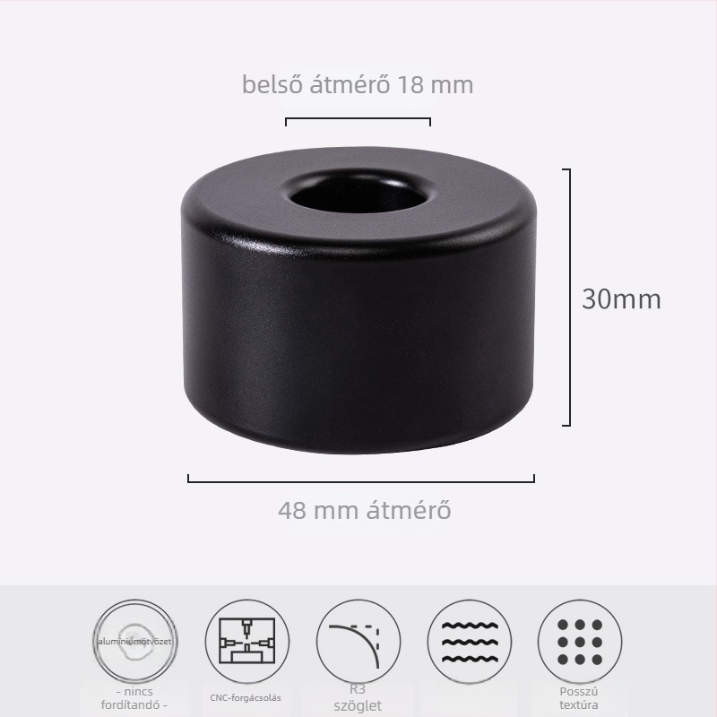 Alumíniumötvözet tolltartó, magas minőségű, minimalist kivitel, asztali kiegészítő