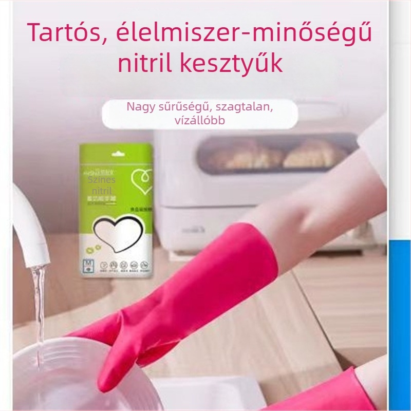 Love Like Water nitril kesztyűk, színes nitril kesztyűk háztartási használatra, vágásbiztos