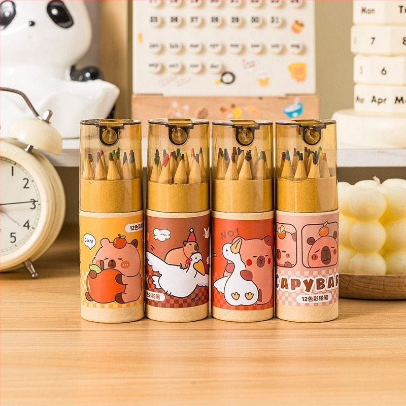 Fából készült ceruzák írásra és színezésre, dobozos csomagolásban, modell A765, HB grafit, GB nemzeti szabvány