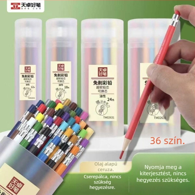 Tianzhuohao pen színes ceruzák, műanyag héj, hordozható