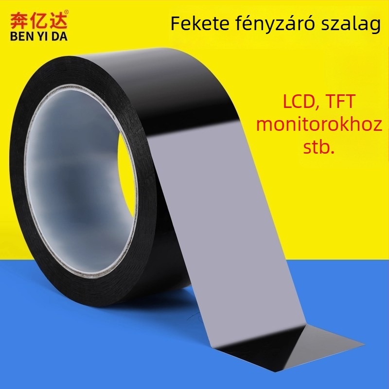 Poliészter EMI védőszalag, erős tapadás, átláthatatlan, vízálló és hőálló, egyoldalas ragasztó, router kijelző fényének blokkolására