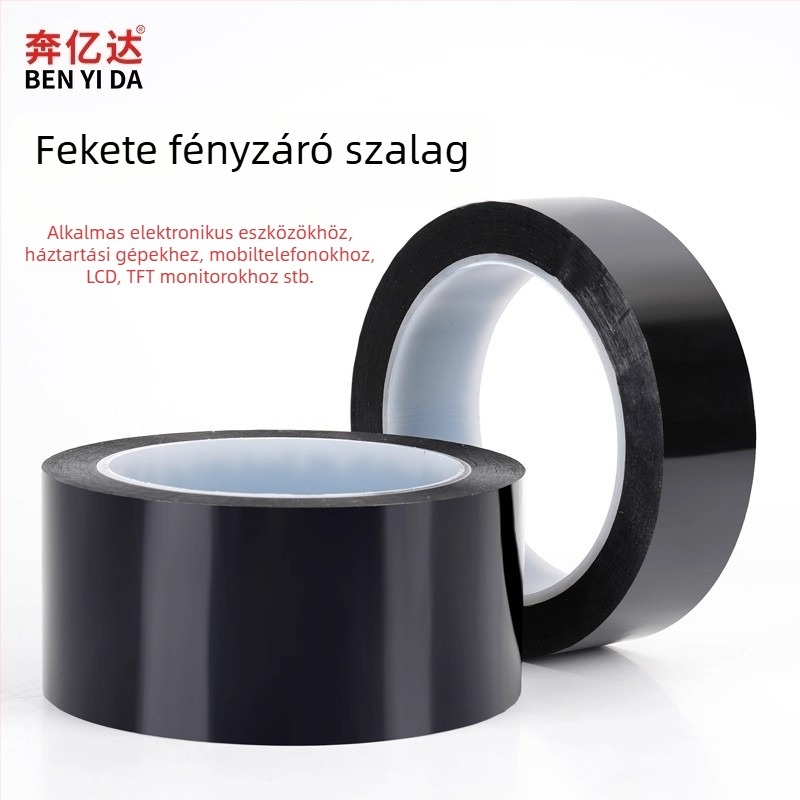 Poliészter EMI védőszalag, erős tapadás, átláthatatlan, vízálló és hőálló, egyoldalas ragasztó, router kijelző fényének blokkolására
