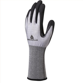 Deltaplus C-kosztályú anti-cut kesztyű nitril hab bevonattal, meghosszabbított csuklórész VENICUTC01