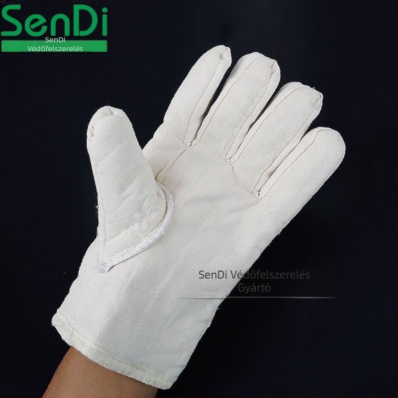 Sendi vászon kesztyűk, amelyek magas hőmérsékletnek ellenállnak, hőszigeteléssel és hideg elleni védelemmel