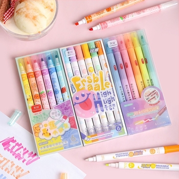 Kétoldalas, törölhető kiemelő marker, műanyag ház, HD47/HD57/HD24 modellek, PET dobozos csomagolás, Good day márka