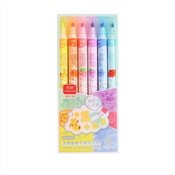 Kétoldalas, törölhető kiemelő marker, műanyag ház, HD47/HD57/HD24 modellek, PET dobozos csomagolás, Good day márka