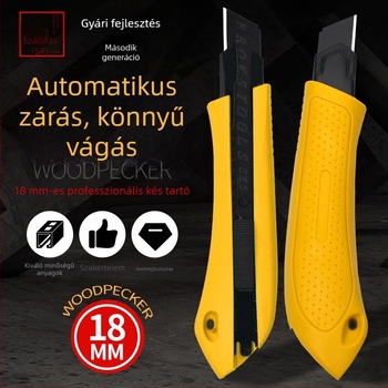 Tapétavágó kés — penge vastagsága 18 mm, ABS test, XF-A01, 75 g