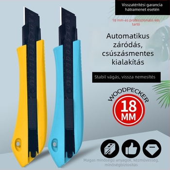 Tapétavágó kés — penge vastagsága 18 mm, ABS test, XF-A01, 75 g
