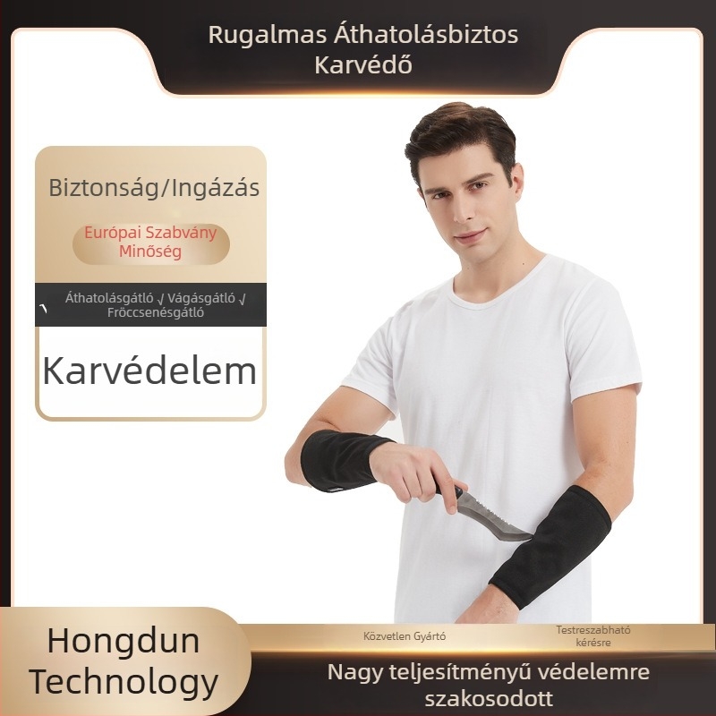 FAITHSHIELD HPPE védő karvédő, vágás elleni és szúrás elleni védelemmel, öt szintű védelemmel, ipari használatra