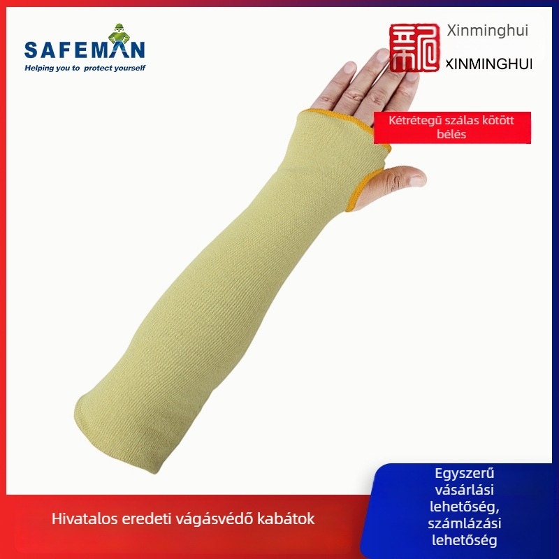 Kevlar vágásvédő karvédő, 45 cm, kertészeti metszéshez, Exsafety/Junyu
