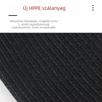 5 szintű vágásálló karvédő üvegkezeléshez, HPPE