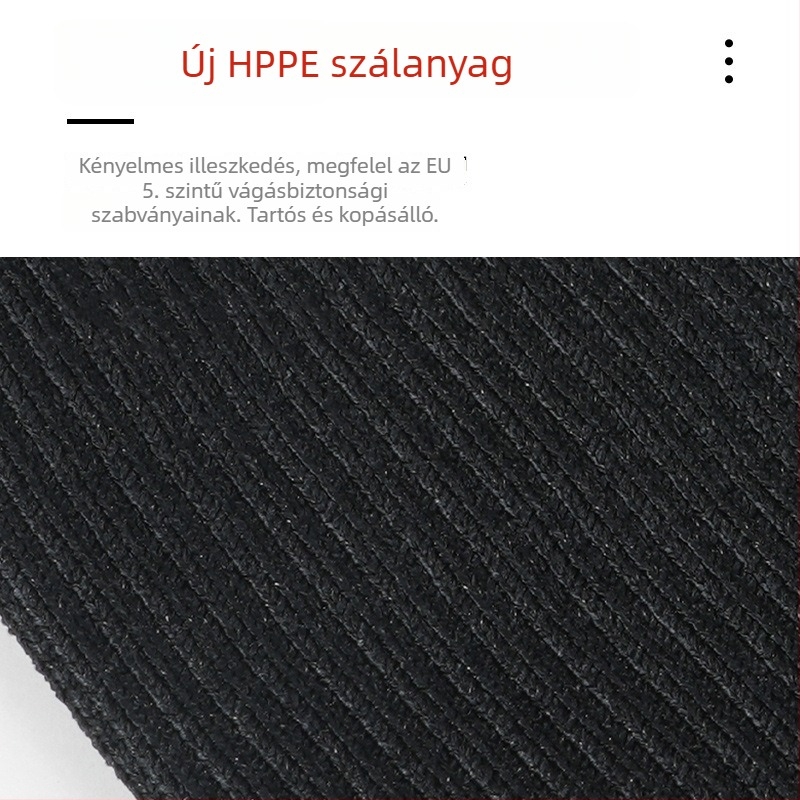 5 szintű vágásálló karvédő üvegkezeléshez, HPPE