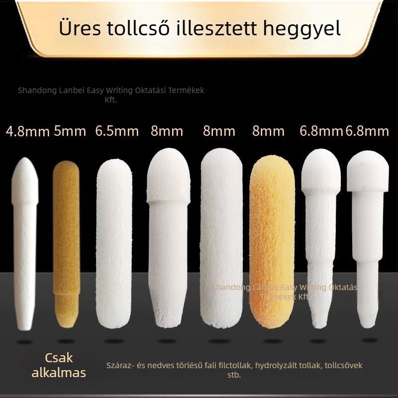 Fehér tábla marker körkörös és fejsze alakú végével, akril test, újratölthető és cserélhető heg, márka LONBEST/Lambeth