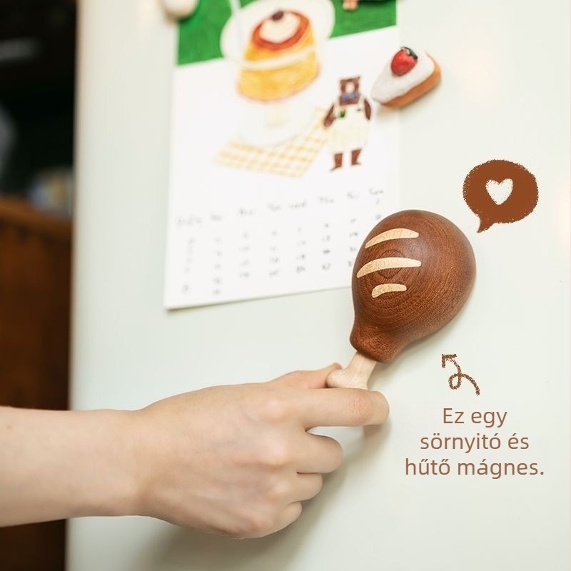 Unique márkás fa sörnyitó hűtőmágnesz – hordozható