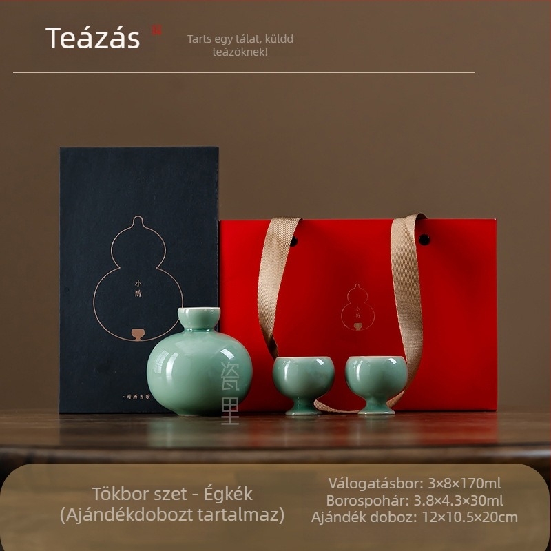 Kerámia bárkészlet, 3 darabos, retro stílusú könnyű luxussal, logónyomtatás elérhető
