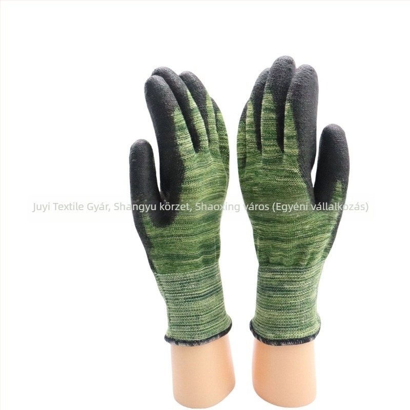 HPPE tenyérrel borított munka kesztyű szilikon béléssel – anti-vágás, kopásálló, hő- és alacsony hőmérséklet elleni védelem, anti-átütés