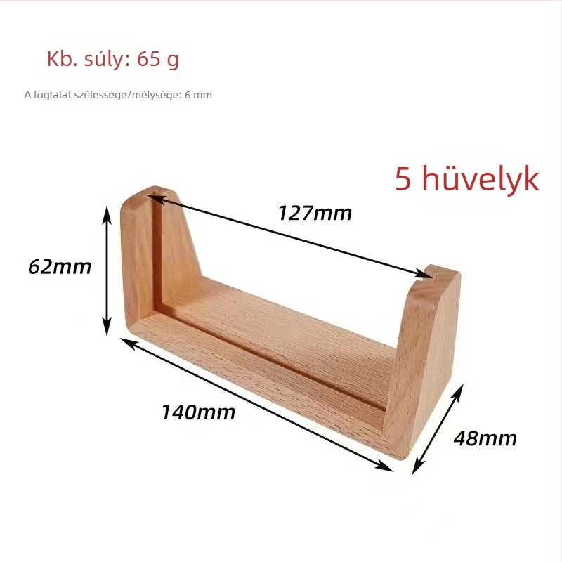U alakú tömörfa asztali kijelzőtartó naptár és fénykép kerethez – diófa és bükkfa, minimalist stílus