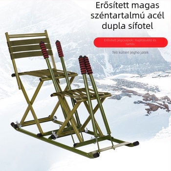 Összecsukható kültéri szán felnőtteknek és gyerekeknek — jégen használható szán téli sportokhoz, prémium minőség