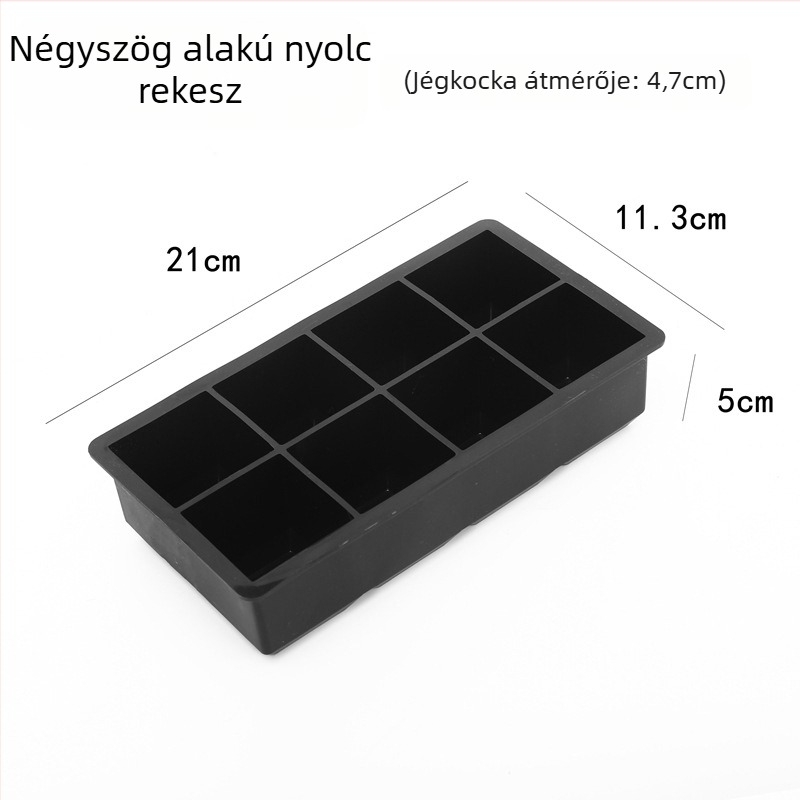 Whiskeyhez és koktélokhoz készült 15 üreges jégkocka forma — négyzet alakú jégkockák, műanyag, modern minimalist stílus, 0,1 kg