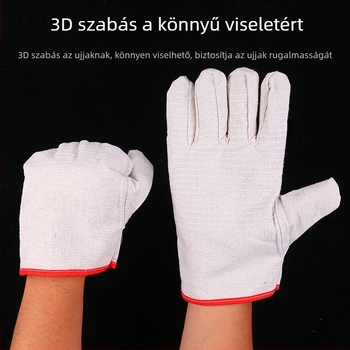 Hegesztő védőkesztyűk, vászonból, 24 varrással, kétszeres rétegű