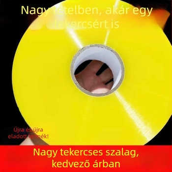 Átlátszó BOPP csomagoló szalag, vastagított zárószalag, nagy tekercs