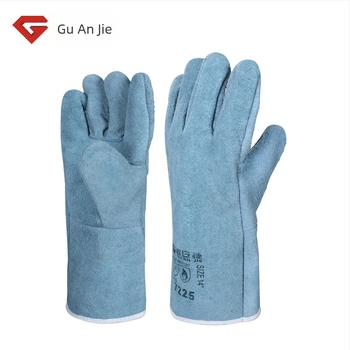 Junyu 7225 Kétrétegű megvastagított hegesztő kesztyű (35 cm)