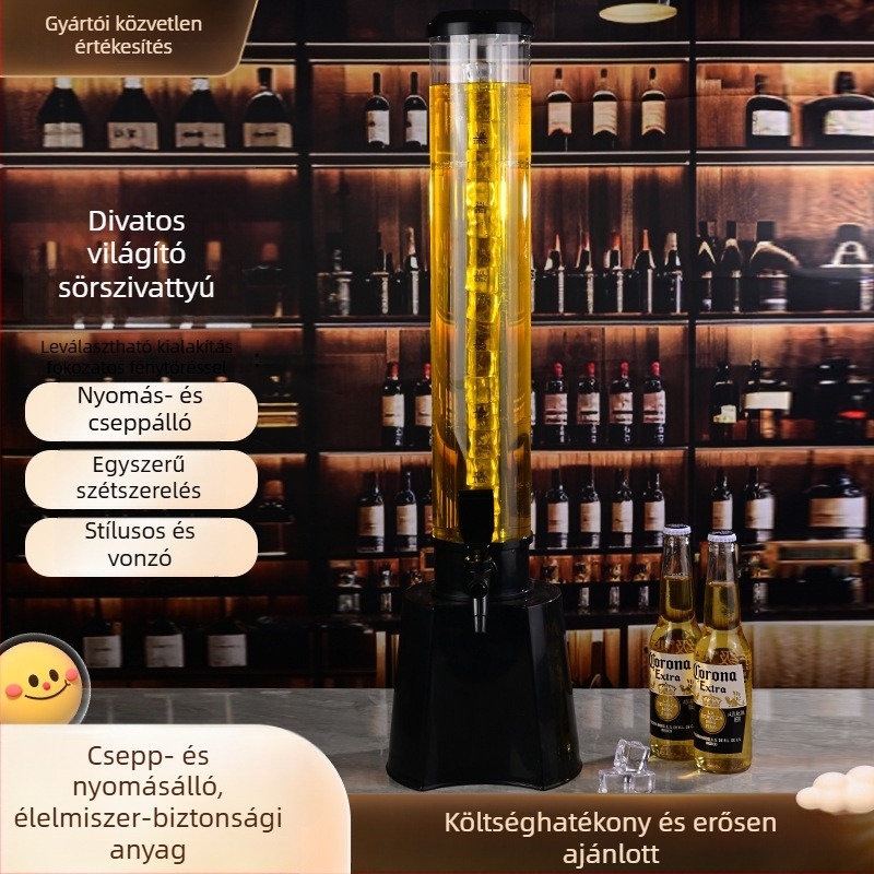 Bárhoz való sörcsapoló készlet, műanyag, modern minimalist stílus, logónyomás elérhető, megjelenés 2025