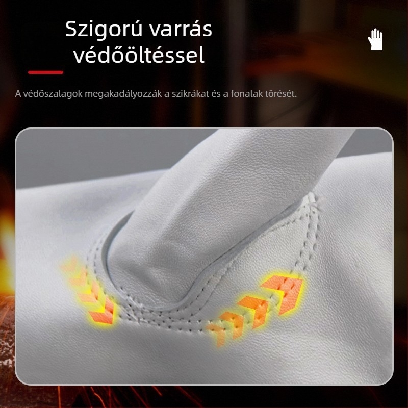 GHN011 Juhbőr hegesztő kesztyűk