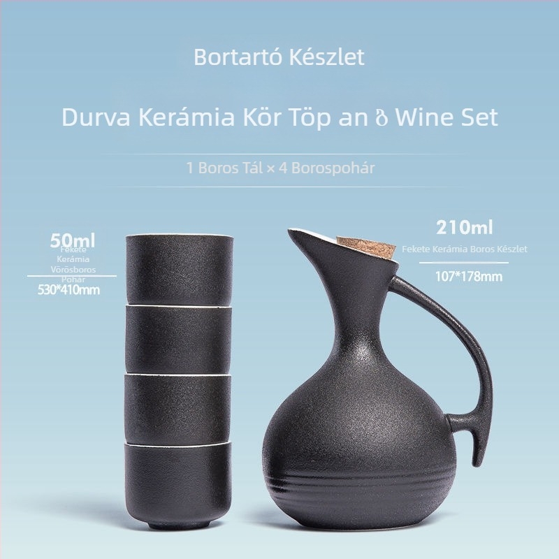 Porcelánból készült bormelegítő edény, kínai stílusú melegítő készlet, prémium minőségű bor eszközök logóval