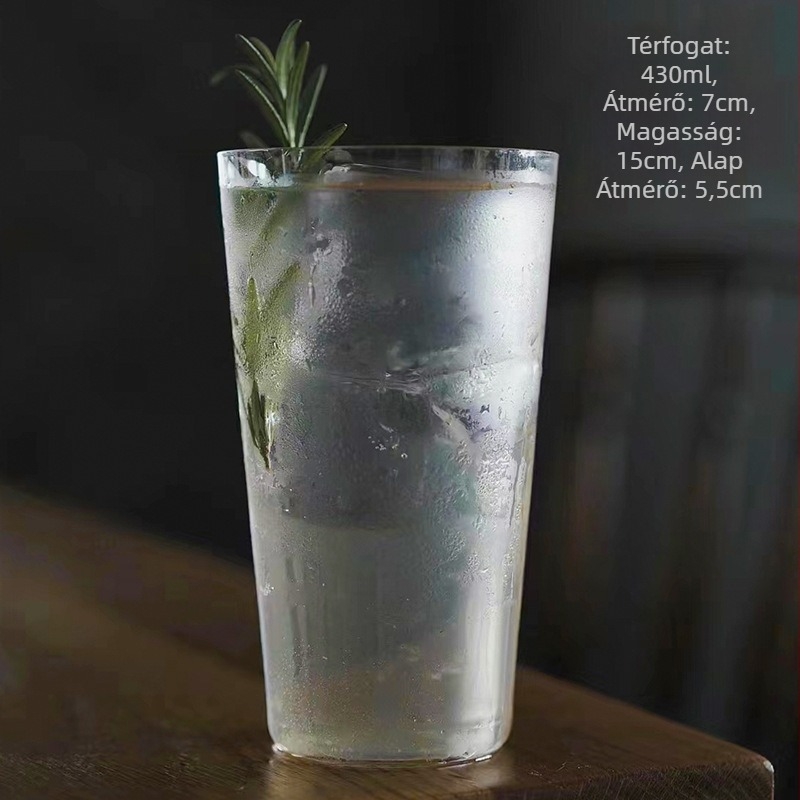 Kristály koktél pohár nyomtatott logóval, első osztályú minőség, kapacitás 301–400 ml