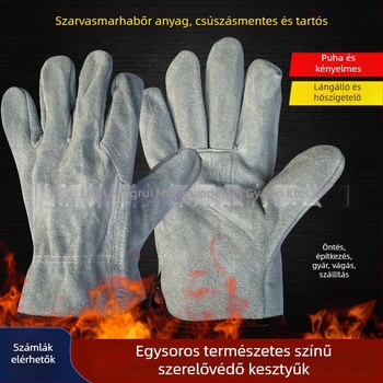 Mingrui hegesztő kesztyűk – borjúbőr split, izolált és kopásálló hegesztéshez