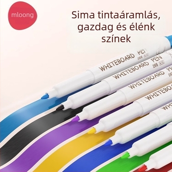 Manlong gyermekeknek szánt törölhető fehér tábla marker, nem toxikus, műanyag ház, modell B220235487, egy darabos csomagolás