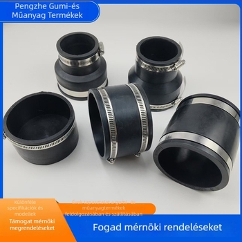 Rugalmas gumiból készült csőkapcsolat (Brand: Pengzhe; Eredet: Hebei; Gyártó: Hebei; Anyag: Gumi; Kategória: Mechanikus hardver műanyag alkatrészek)