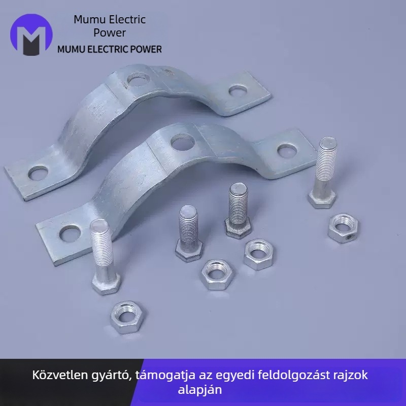 Galvanizált síkvas és acélhuzal rögzítő, elektromos és kommunikációs kábelezéshez