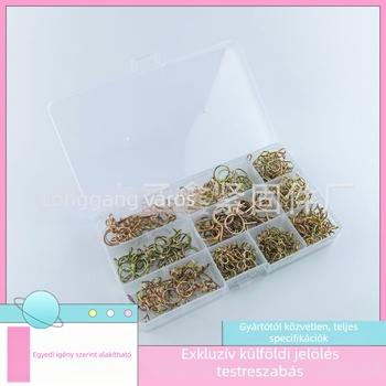 250 db galvanizált acélsodronyból készült rugalmas csőbilincs készlet, 5–14 mm tartományban, dobozban, Zixin márka