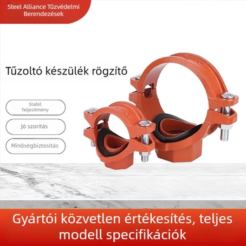 Tűzvédelmi merev bilincs csatornához — Nominális átmérő 32-350 mm; Szorító átmérő 42.4-377 mm; Alkalmazási terület: Tűzvédelmi védelem; Márka: Steel Union