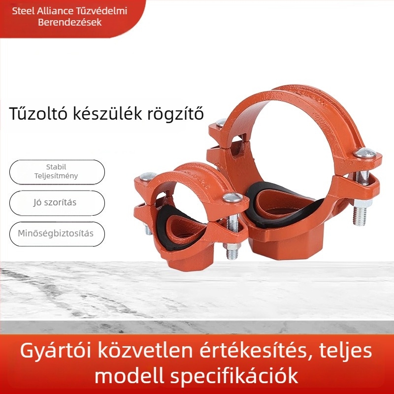 Tűzvédelmi merev bilincs csatornához — Nominális átmérő 32-350 mm; Szorító átmérő 42.4-377 mm; Alkalmazási terület: Tűzvédelmi védelem; Márka: Steel Union