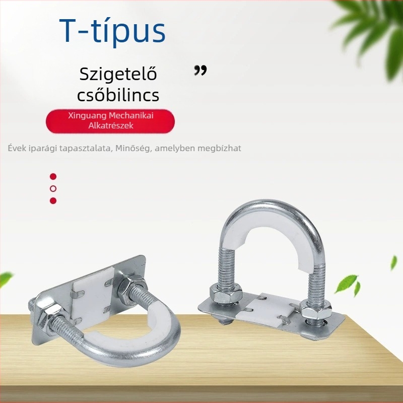 U-alakú csőbilincs, Ta-típusú szigetelt tengeri csővezetékhez, műanyag bevonattal és PTFE bélés