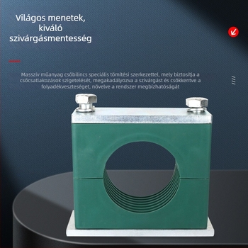 Nagy teherbírású csőbilincs hidraulikus tömlőkhoz, mérnöki műanyag alkatrészek