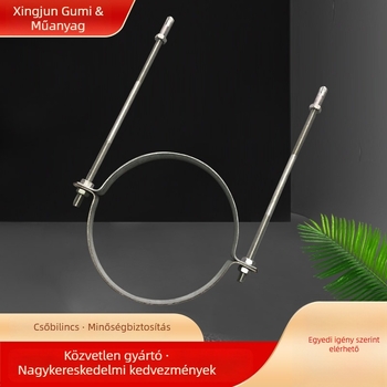 Xingjun Két félkör alakú galvanizált csőbilincs, U‑formájú bilincs acélcsövekhez