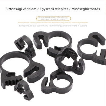 Naylon cső- és tömlőbilincs, univerzális műanyag bilincs, névleges átmérő 26.1 mm, rögzítési tartomány 6.1-24.5 mm