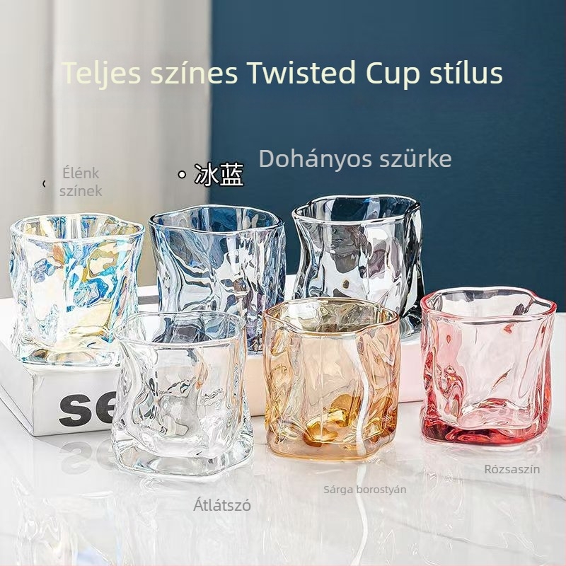 Whiskey-üveg készlet, üveg anyagból, kapacitás 101-200 ml, japán stílus, elszíneződés, papírdobozos csomagolás.