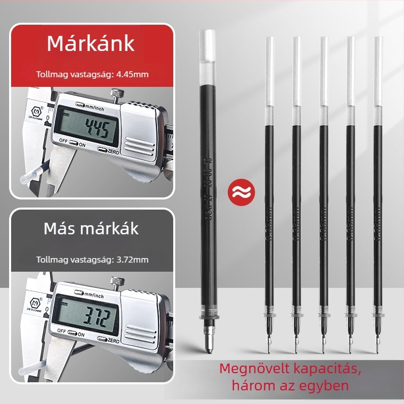 Deli S766 Fekete refill zselés tollhoz, 1.0 mm golyófej