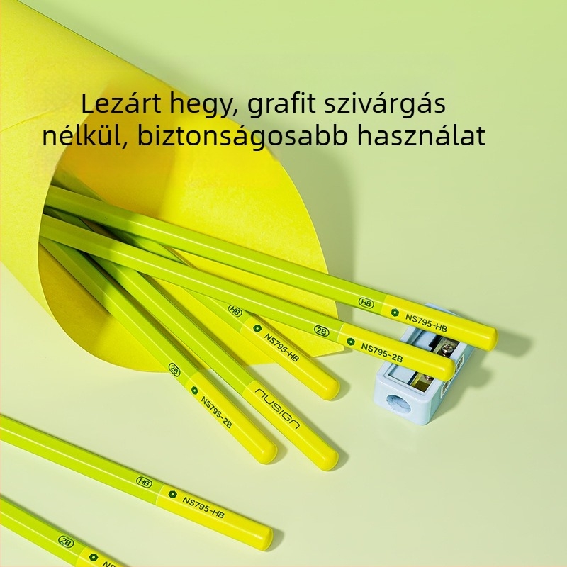 Fából készült HB/2B ceruza – általános iskolások számára, írásra és rajzra (Márka: Deli; Grafit: HB/2B; Anyag: Fa; Használat: Írás és rajz)