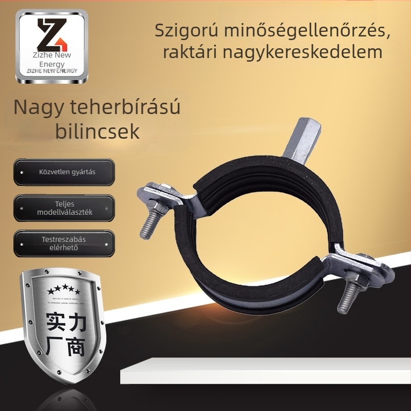 Nagy teherbírású csőkötegelő gumírozott belsővel