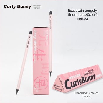 CURLY BUNNY hatszög HB fa-ceruza az I–II. osztályos tanulóknak – tartós, törésálló