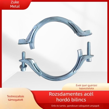 Rozsdamentes acél légcsatorna csőkapocs csavarral, tömítéssel