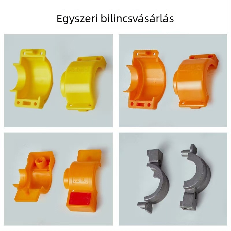 Gáz- és vízcső lopás elleni műanyag bilincs, zárócsat a vízmérőhöz és a gázcsatlakozáshoz