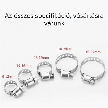 Csőbilincs, zárható, acél, polírozott felület, modell 5888