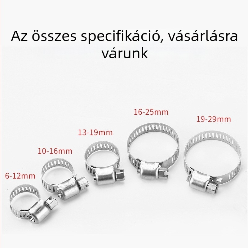 Csőbilincs, zárható, acél, polírozott felület, modell 5888